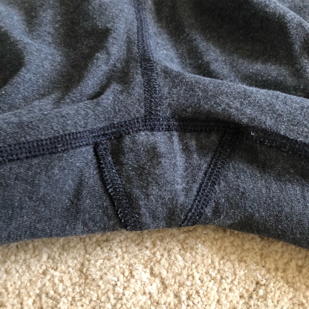 Lululemon Refine Crop Legging Heathered Black / Black size 6 - Picture 10 of 11